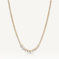 Harlow George Touch of Hearts Diamond Tennis Necklace